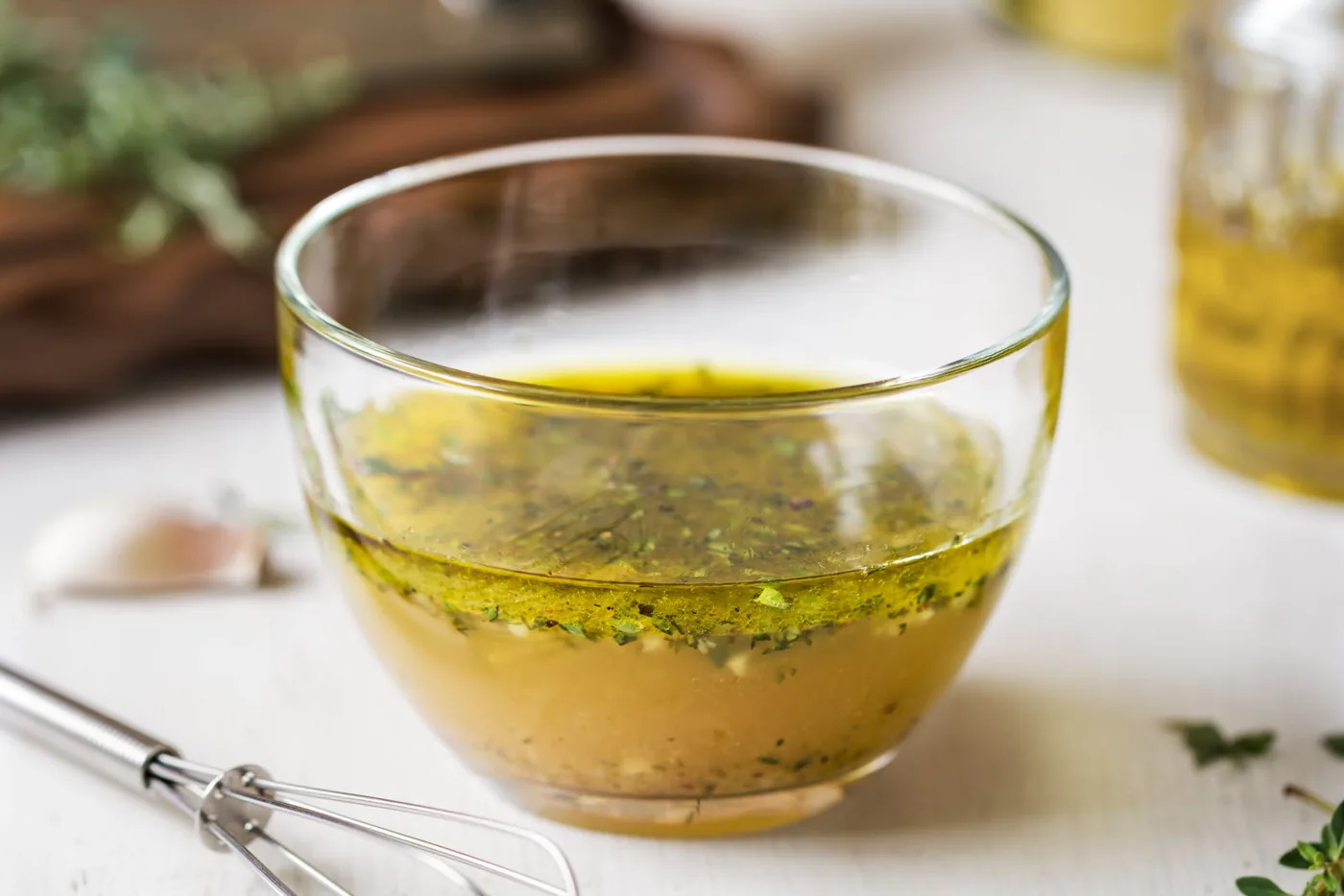 Vinaigrette à l'huile de noisette